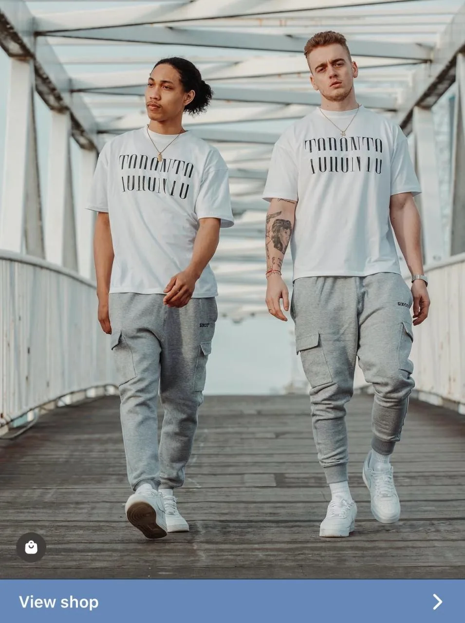 Sixco Toronto collection, mirrored Toronto tees