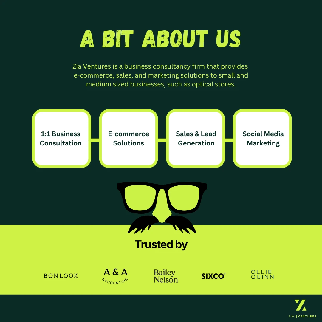 About Zia Ventures, trusted by BonLook, Bailey Nelson, Sixco, Ollie Quinn